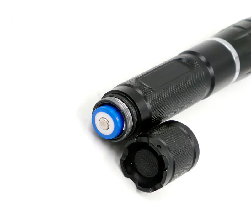 High Power Blue Laser Pointer 1200mw 450nm Adjustable Focus, SKU B014, 1200mw power, 450nm Blue laser wavelength, Black color, product thumbnail 5